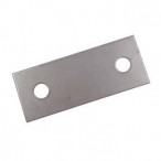 Deurschanier stelplaatje  0.7mm RVS