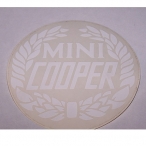 Mini Cooper sticker Wit