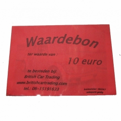 Waardebon 10 Euro